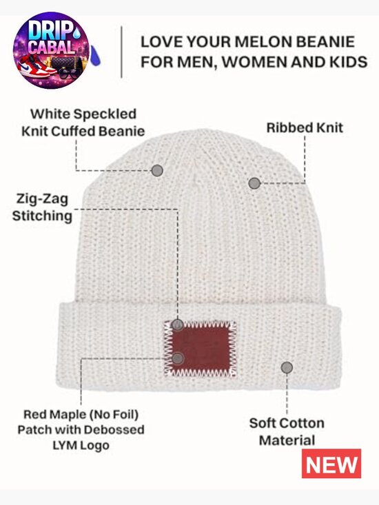 Classic Cuffed Beanie - Soft Cotton Knit Hat, Unisex Lightweight Cap main image 6